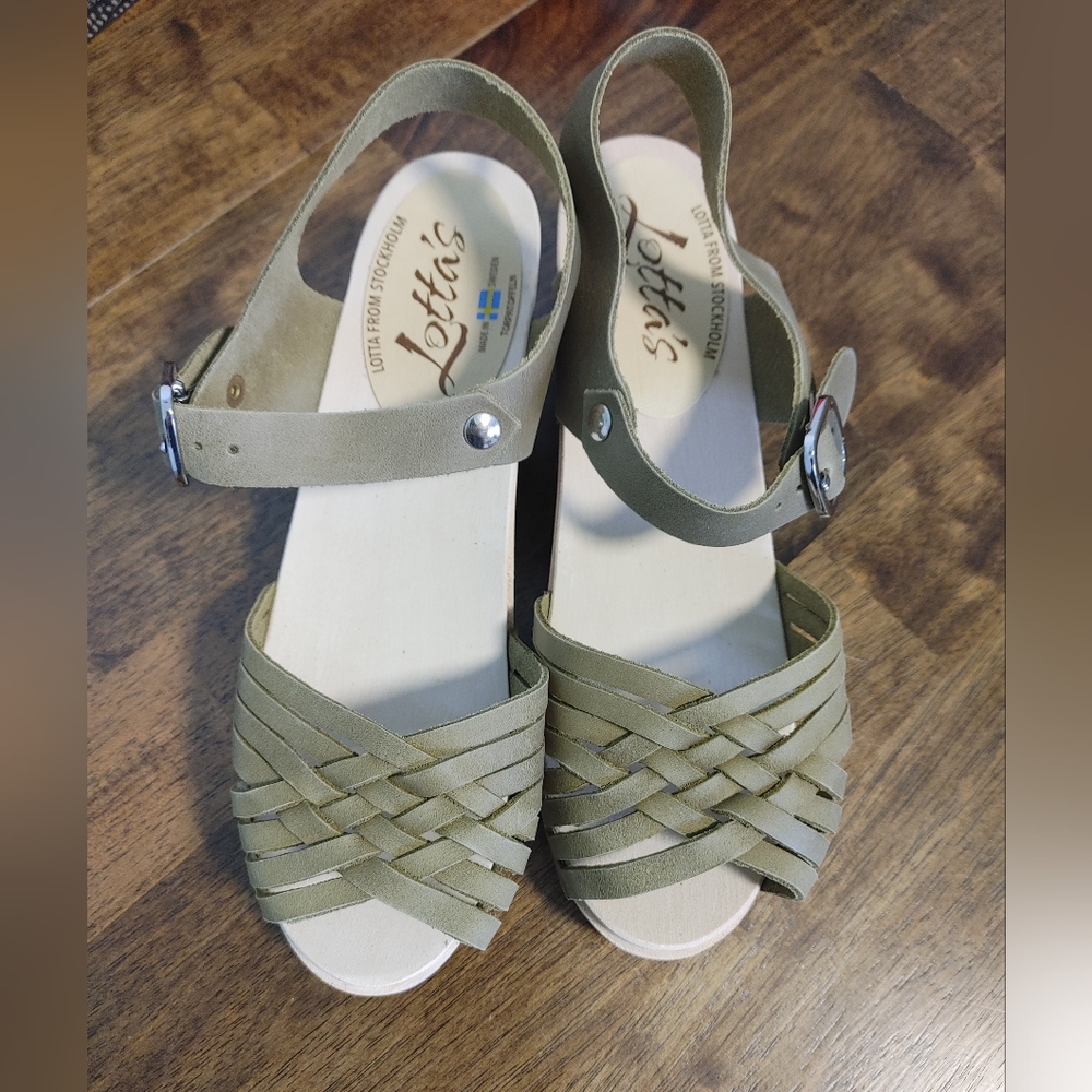 Lotta of Stockholm Matilda High Sandal in Olive